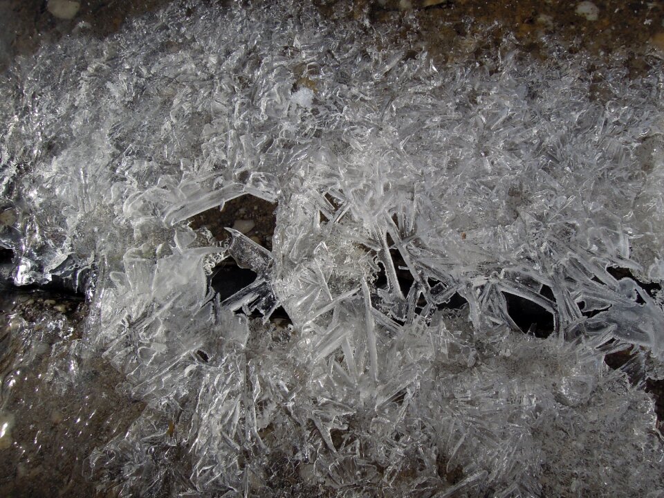 Water frozen cold