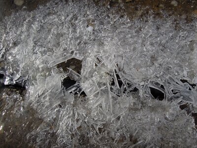 Water frozen cold
