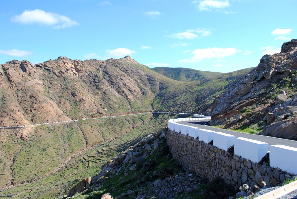 Bike ride road canary islands