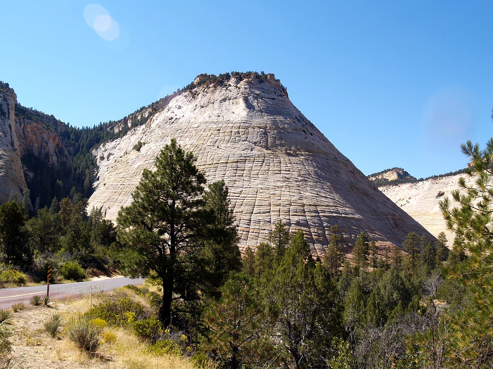 Rock formation red photo