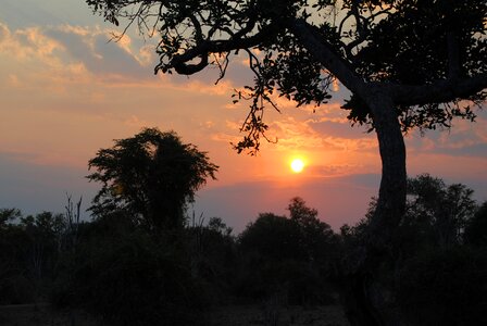 Steppe national park afterglow