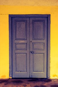Door aged wooden
