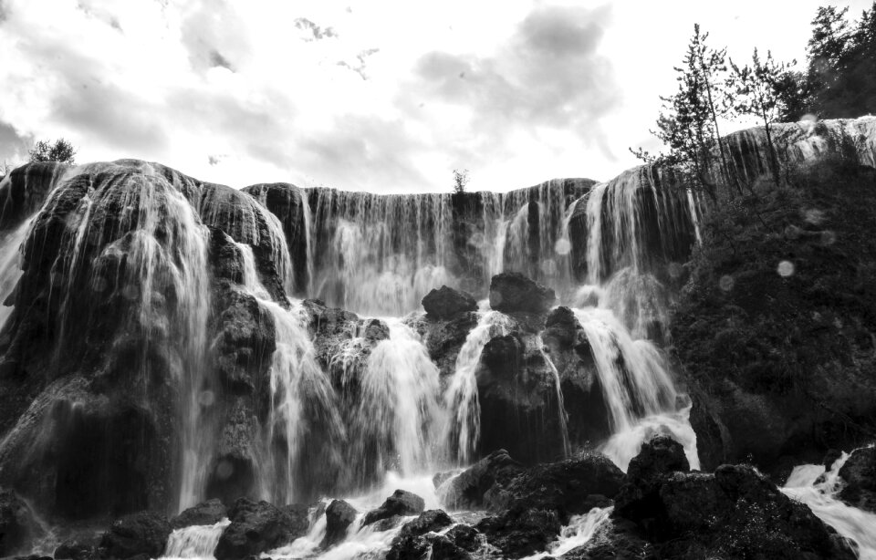 Black and white the scenery scenery