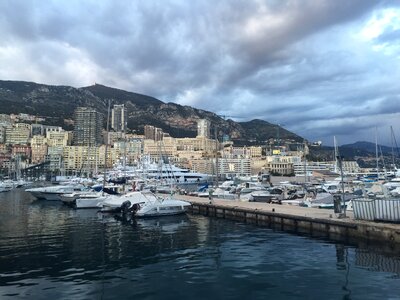 Boats mediterranean landscape photo