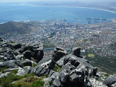 Table mountain viewpoint coast photo