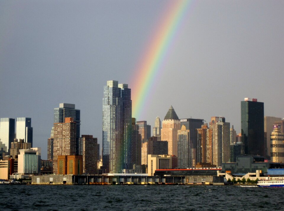 Rainbow skyline