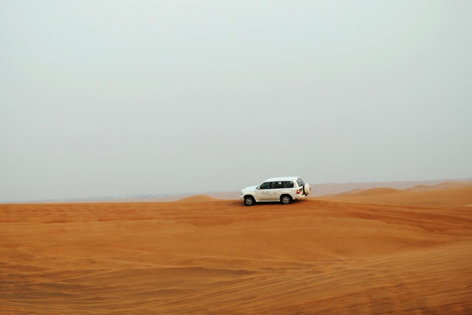 Jeep safari sand dunes photo