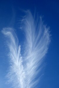 Federwolke sky blue fine ice crystals