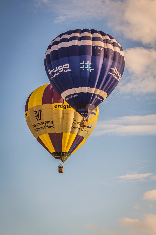 Summer heissluftballon ride leisure