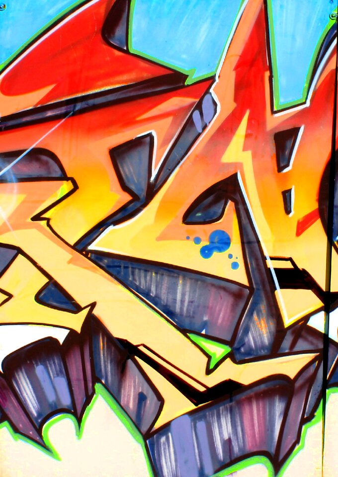 Street art spray paint