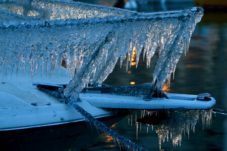 Frozen cold icy