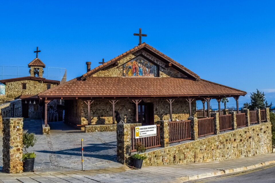 Orthodox stone built wooden