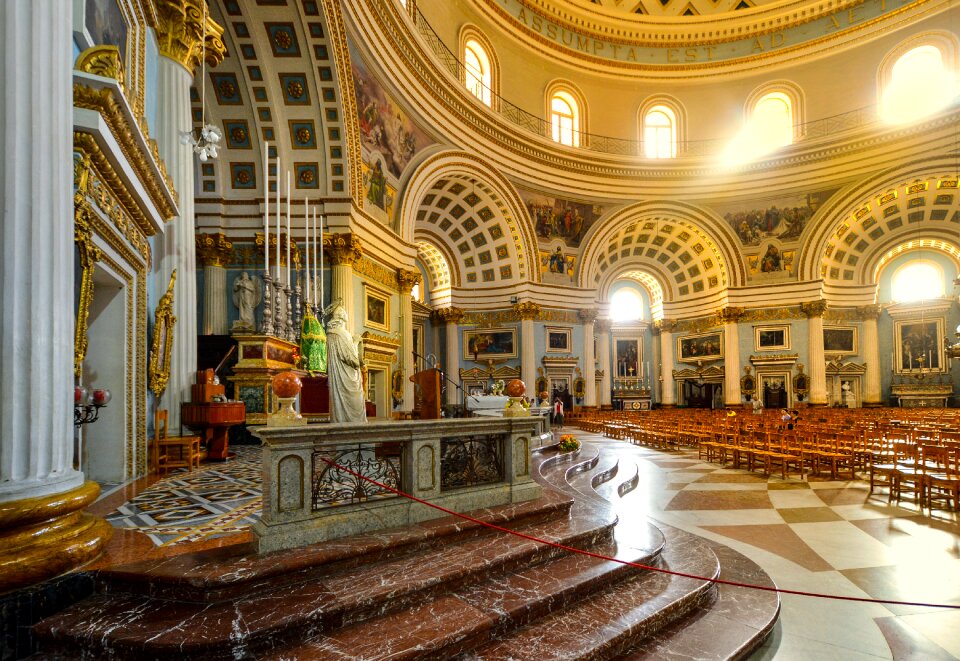 Dome church altar