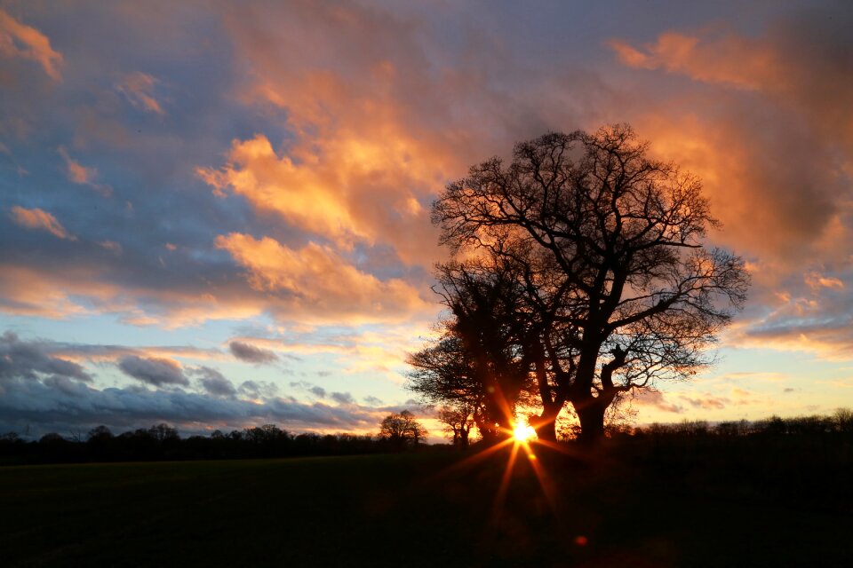 Landscape sky sundown