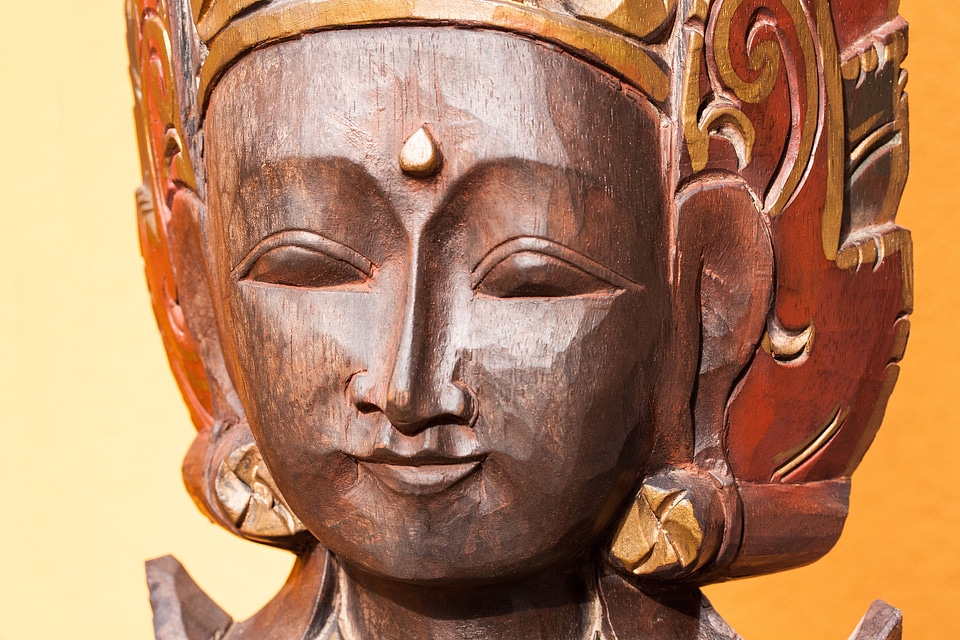 Temple guardian bali wood