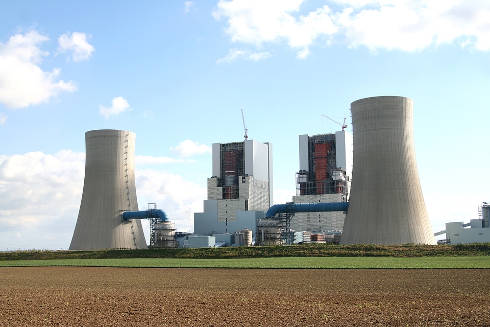 Brown coal industry factory