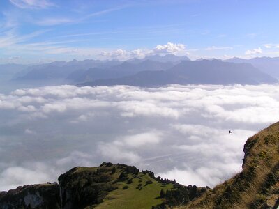 Distant view summit clouds