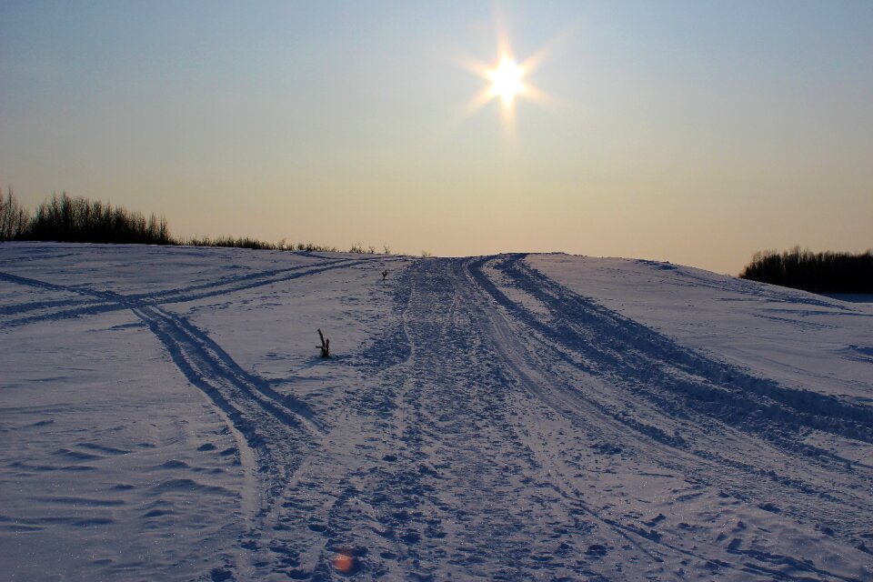 Siberia frost sun
