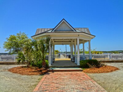 Water pier landscape photo