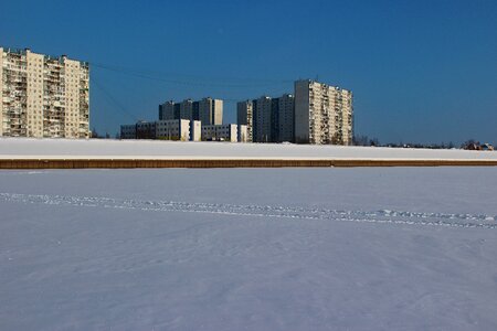 Siberia winter quay
