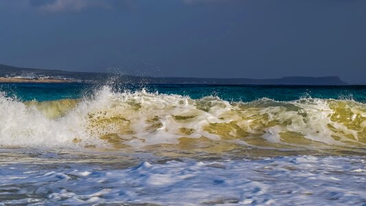 Spray sea nature photo