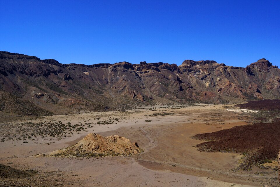 Mountains bizarre shapes teide