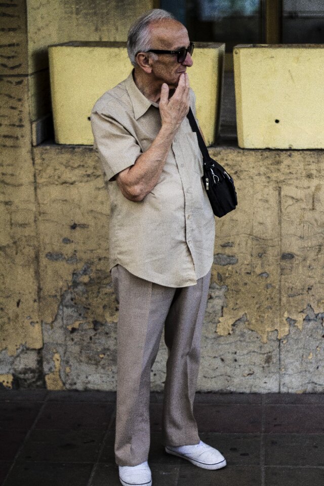 Old man old watching