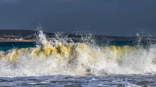 Spray sea nature photo