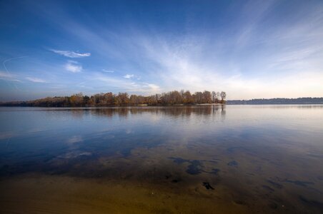 Reflection island sky