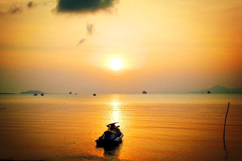Sunset sanya the deer