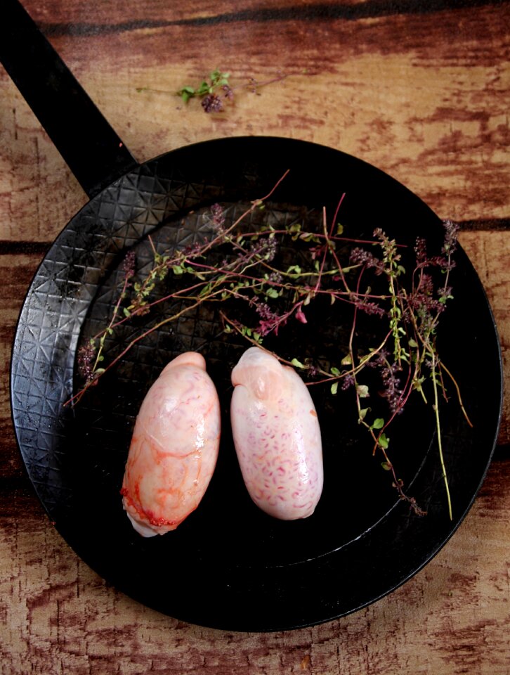 Bull's testicles offal kitchen