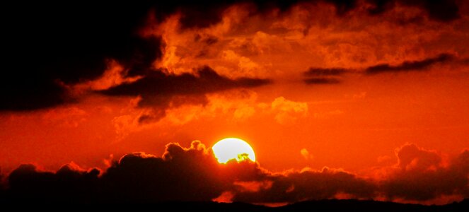 Clouds intense sun