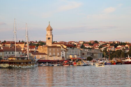 Town of krk island of krk port