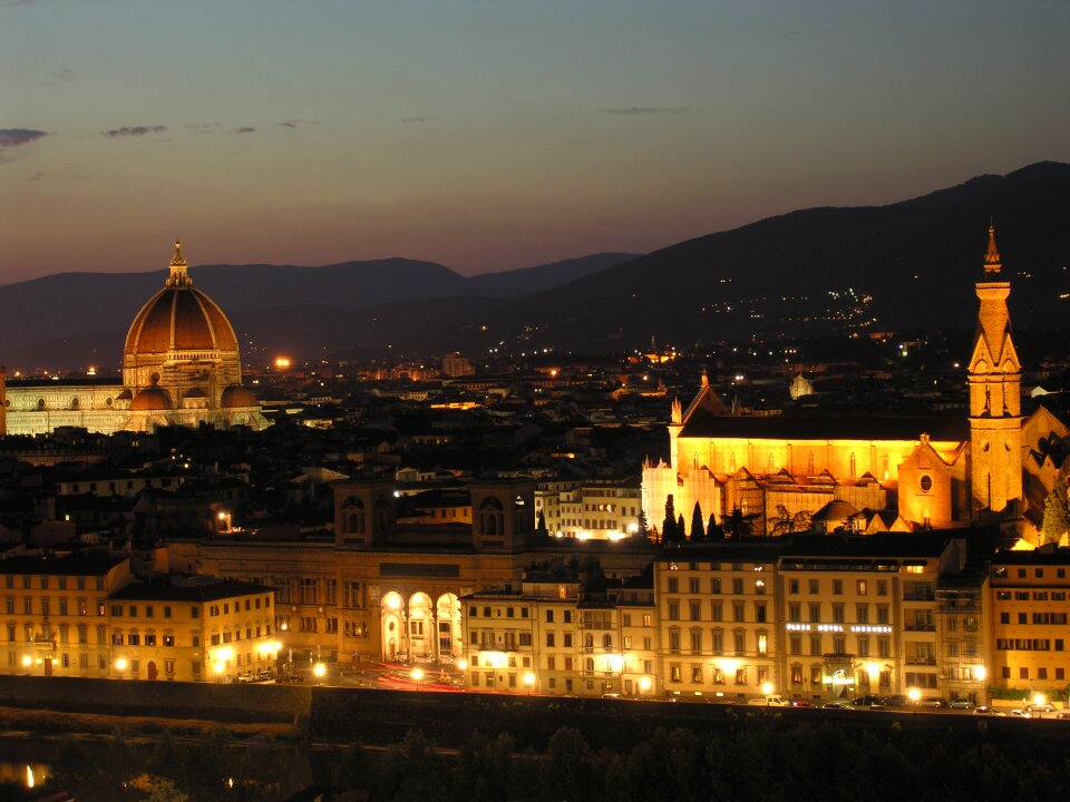 Florence night panorama