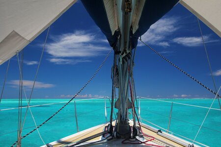 Sailboat lagoon new caledonia