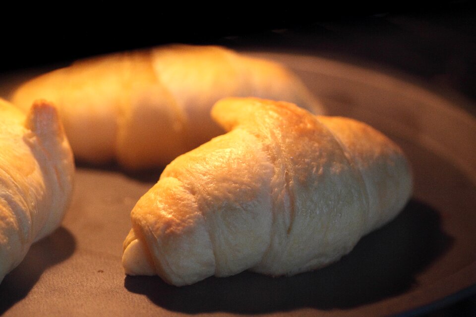 Croissant cooking breakfast