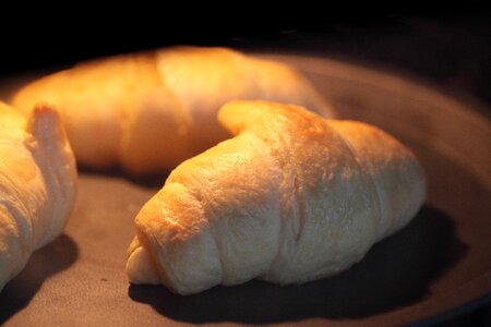 Croissant cooking breakfast