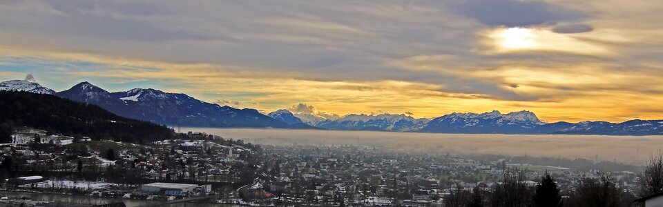 Bregenz winter fog photo