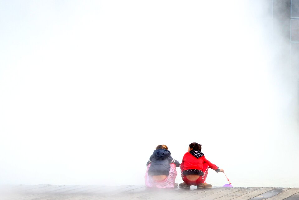 Children winter water