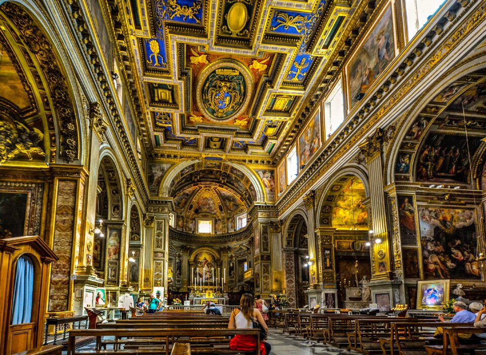 Italian church altar