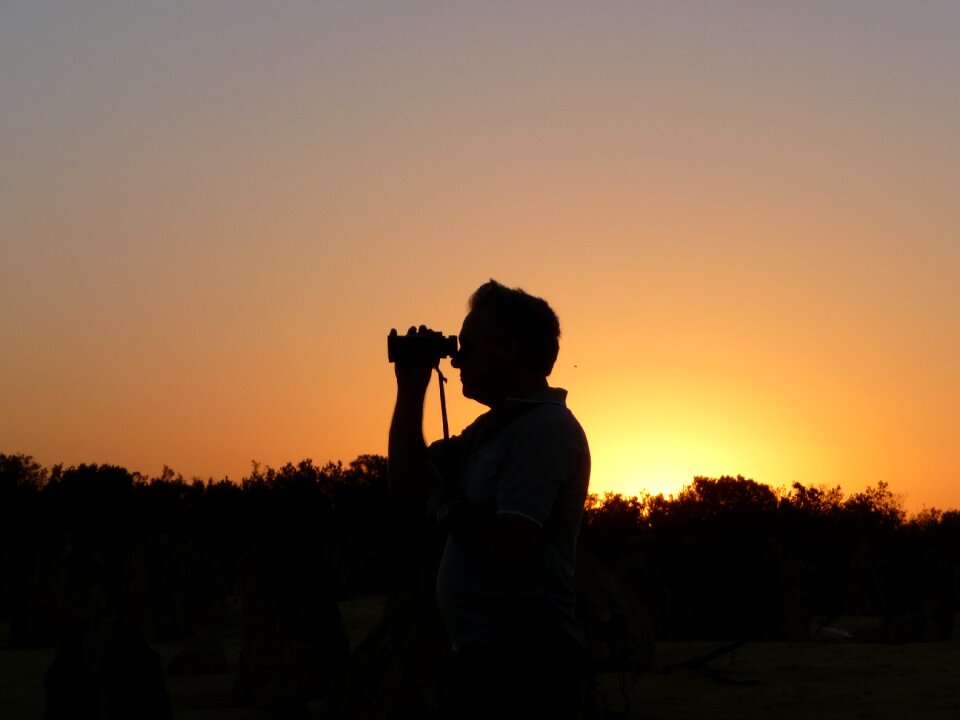 Evening observation sky