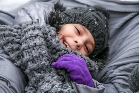 Snow russian winter coldly