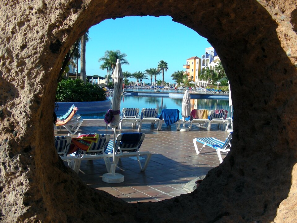 Pool sun hotel complex