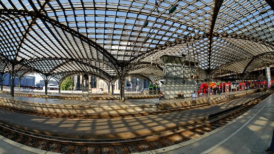 Steel structure platform glass photo