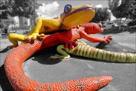 Reptiles sculpture