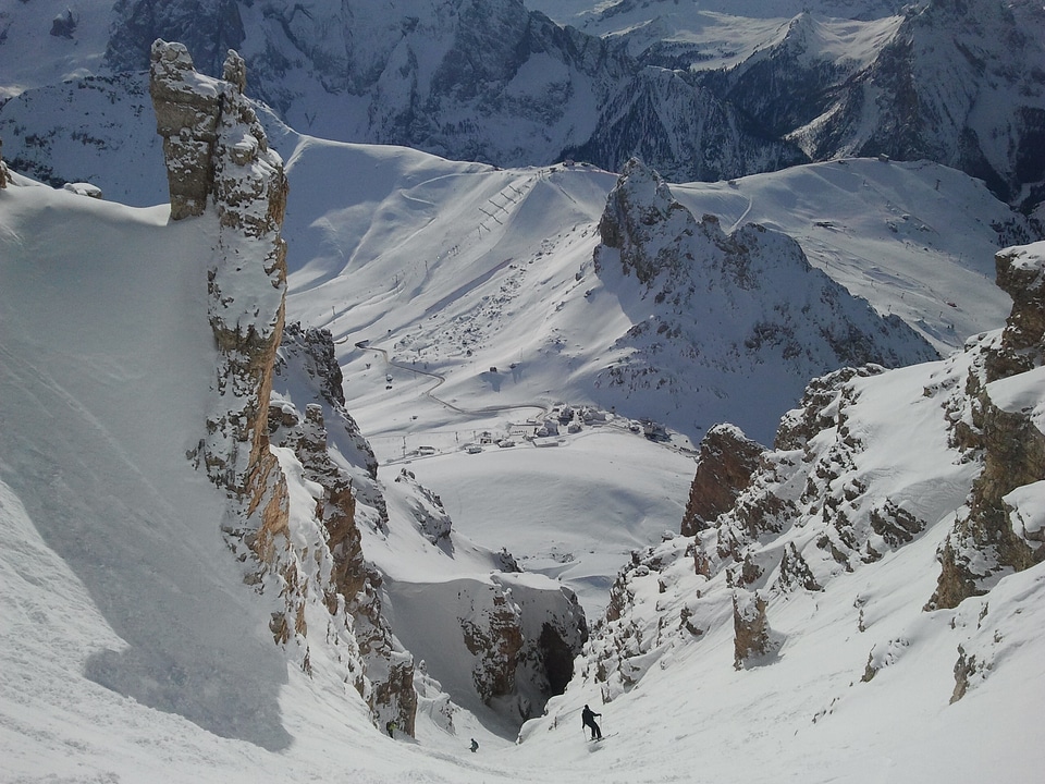 Steep slope gutter dolomites photo