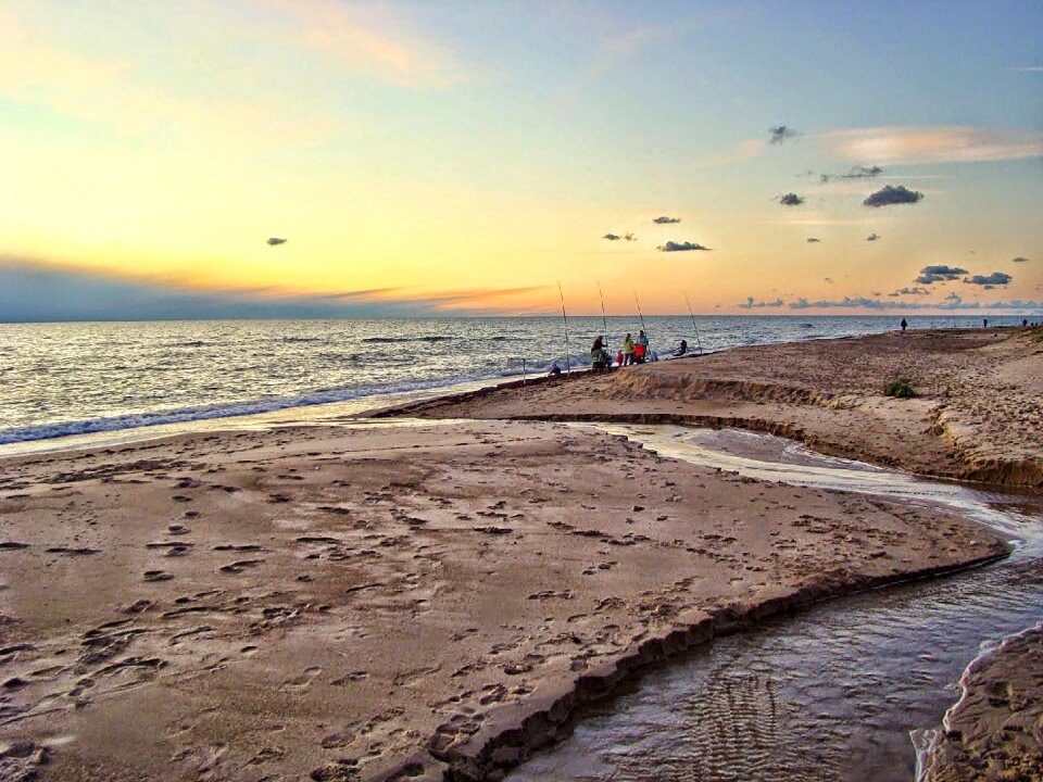 Sunset summer landscape