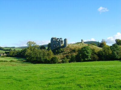 Ruins shropshire green castle photo