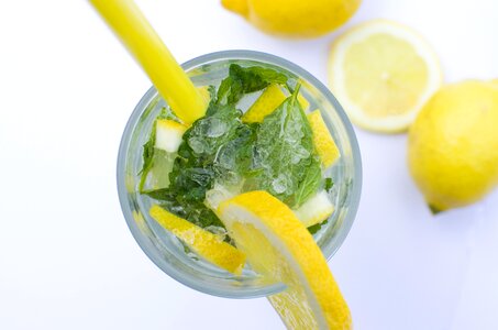 Zeleným lupen citrus