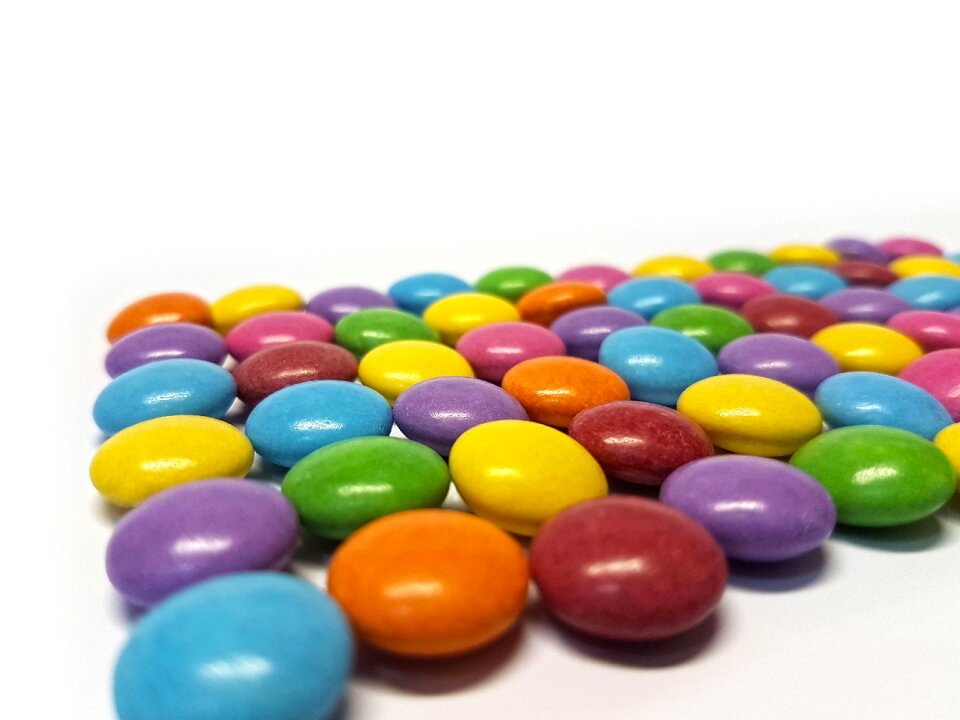 The sweetness of color candies